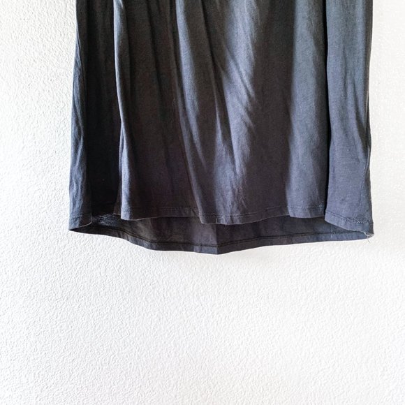 Anthropologie Meadow Rue Gray Bibbed Verona Tee - Picture 3 of 8